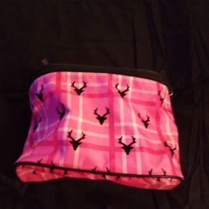 Pink deer make up bag